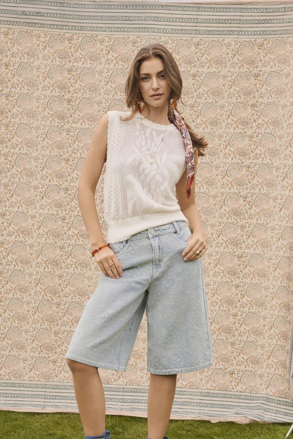 Oluki knit slipover - snow white