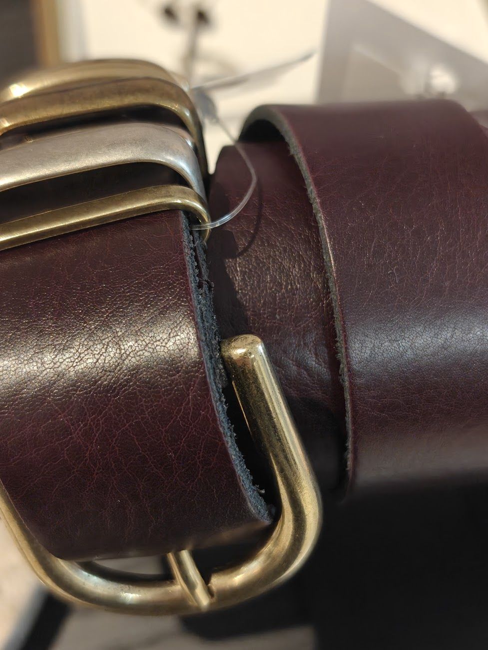 Ruby riem mixed metals - aubergine