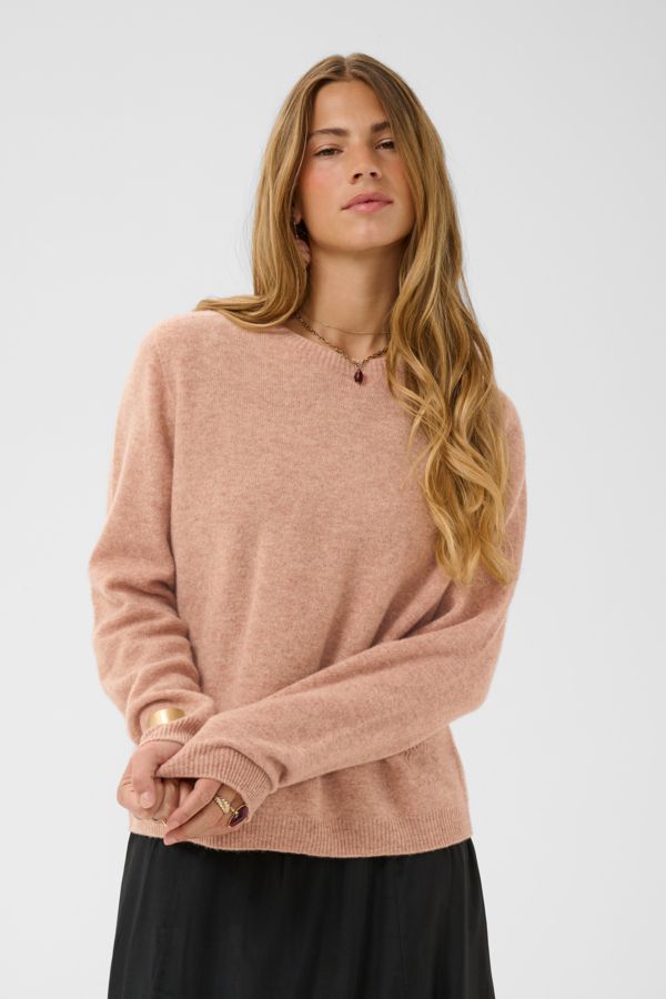 Mela pullover - mahogany rose melange