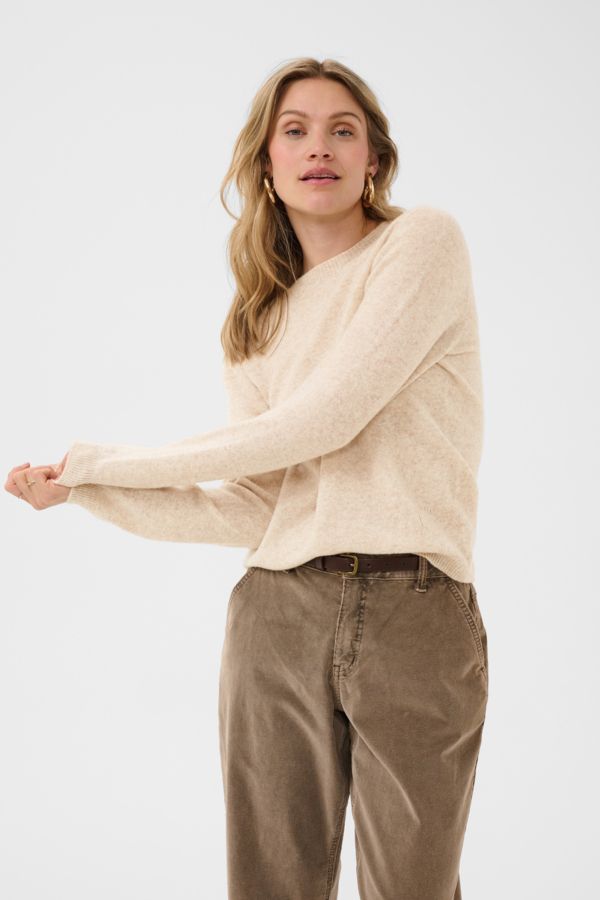 Mela pullover - oat melange