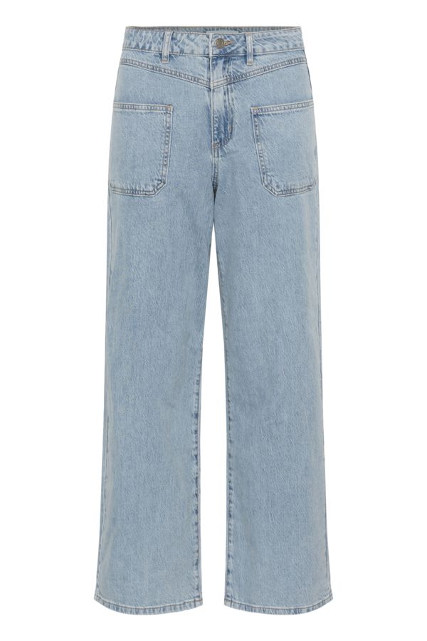 Jordi wide jeans - light blue washed denim