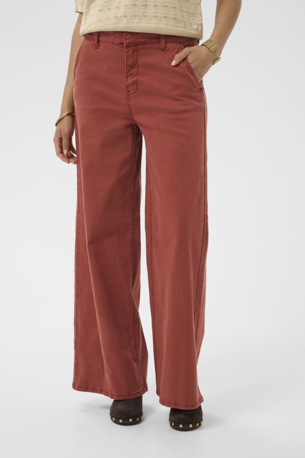 Cream Visti colored denim pant - brandy snifter