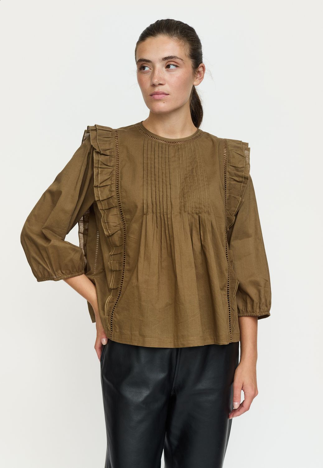Soft Rebels Sunny blouse - kangaroo