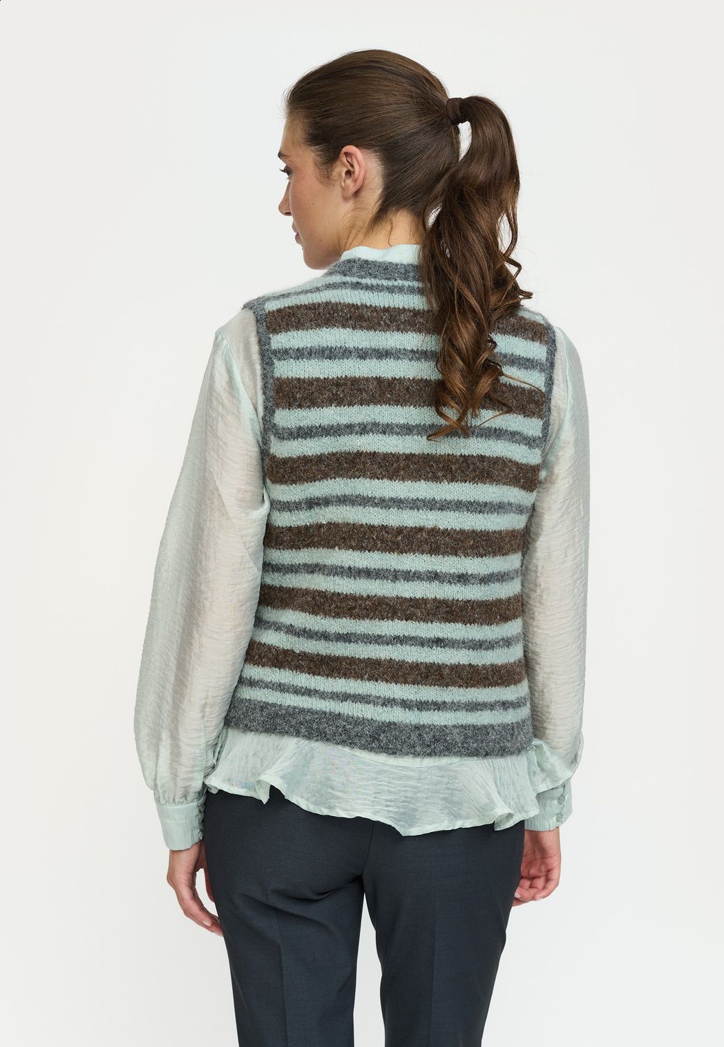 Soft Rebels Camilla striped knit - puritan