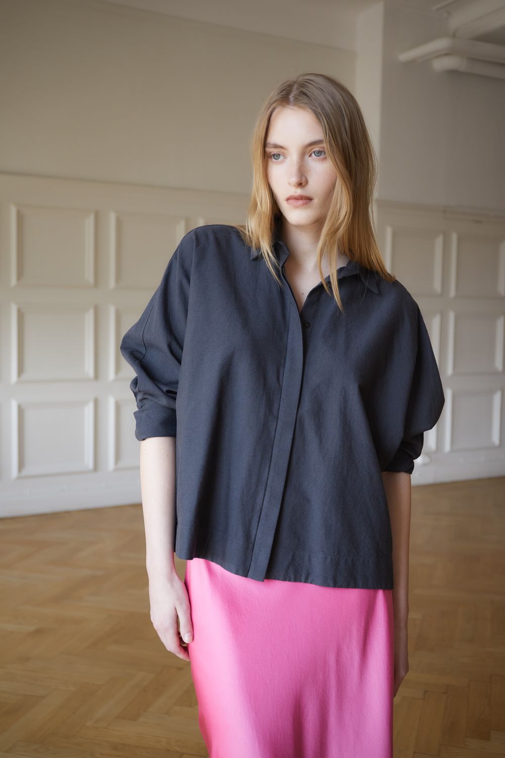 Ahlvar gallery Gigi oxford shirt - dark grey