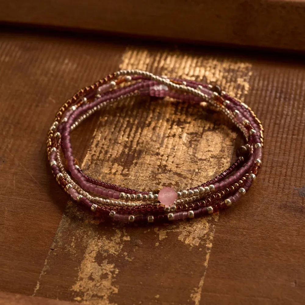 A beautiful story Experience rozenkwarts armband