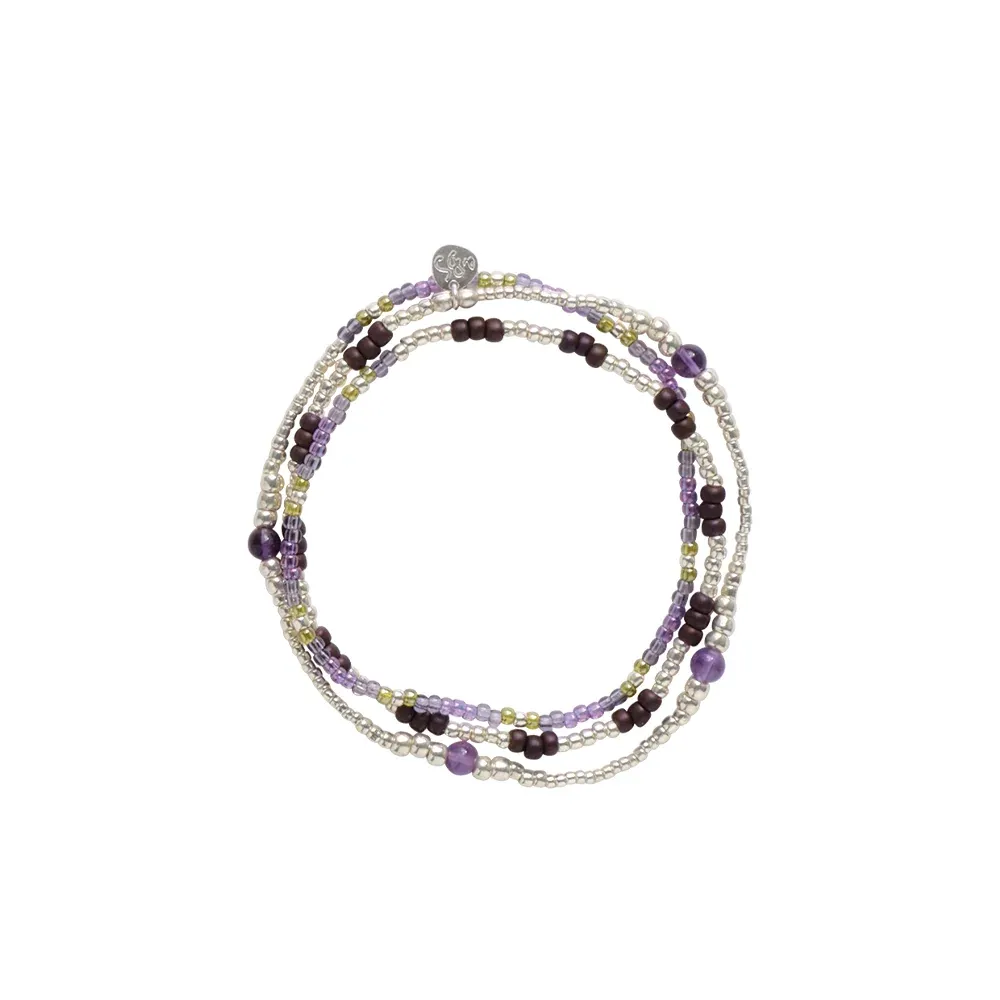 A beautiful story Balanced amethyst armband