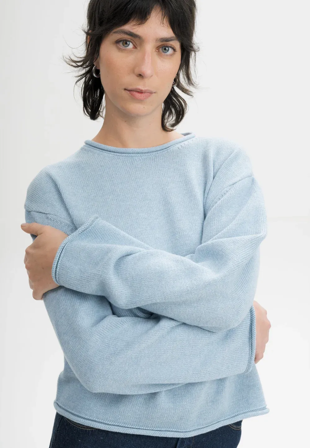 Mela Geetha jumper - salty blue blend
