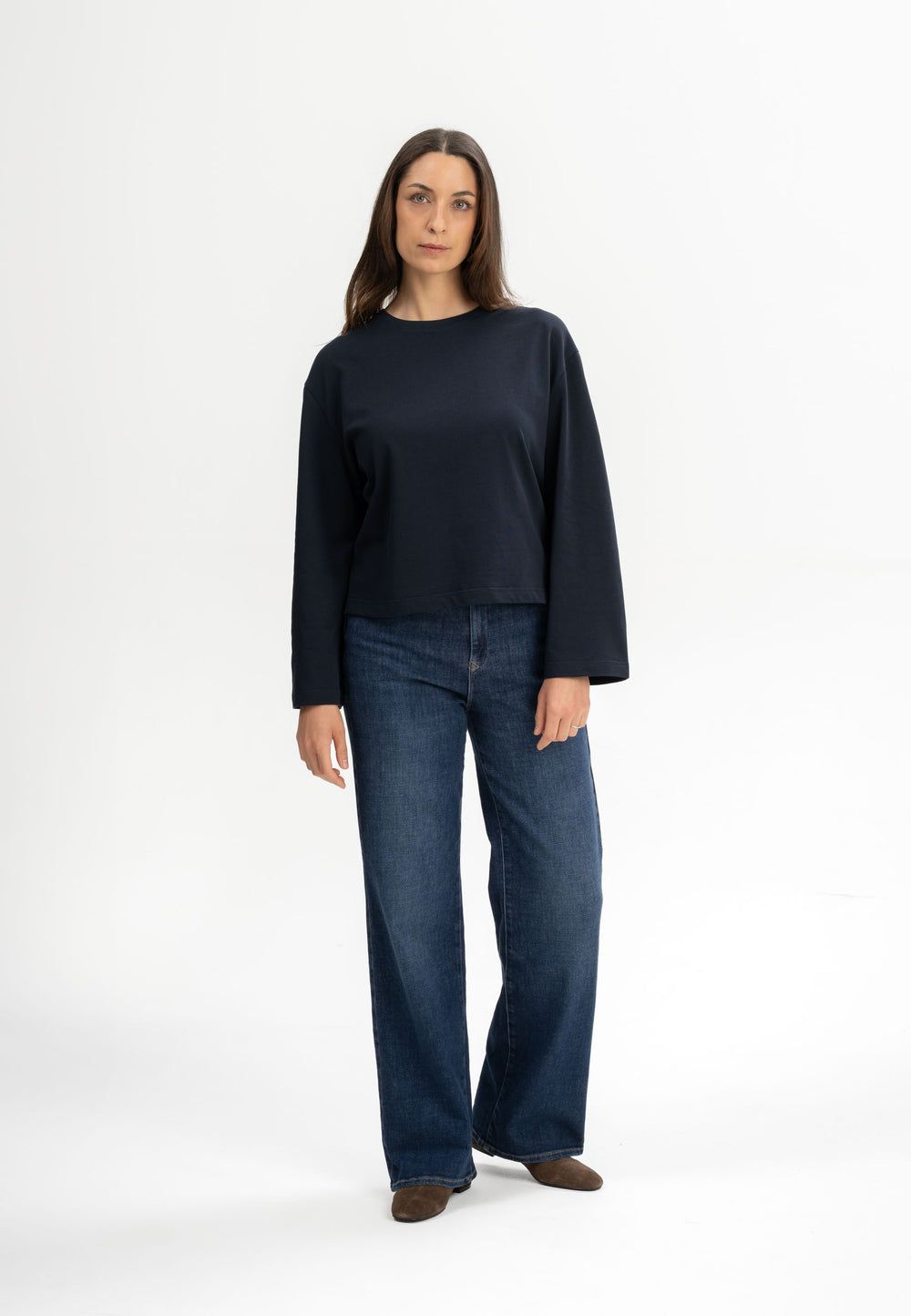 Mela Sangeetha oversized longsleeve - navy