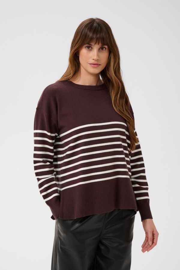 Kaffe Limone pullover knit - fudge