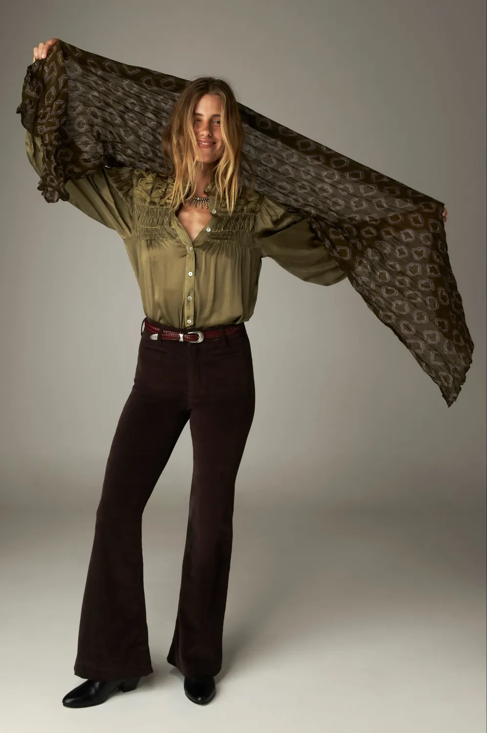 Maison hotel Funky scarf - khaki