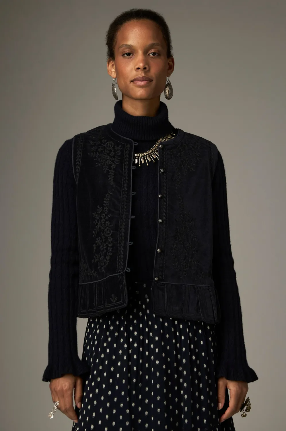 Maison hotel Bob veste - blue velvet
