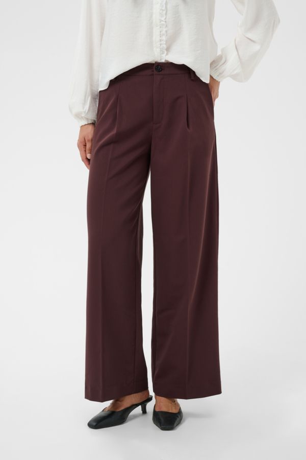 Kaffe Sakura wide pant - fudge