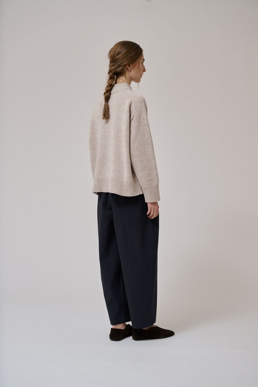 Anne-mi Flora barrel pant - dark navy