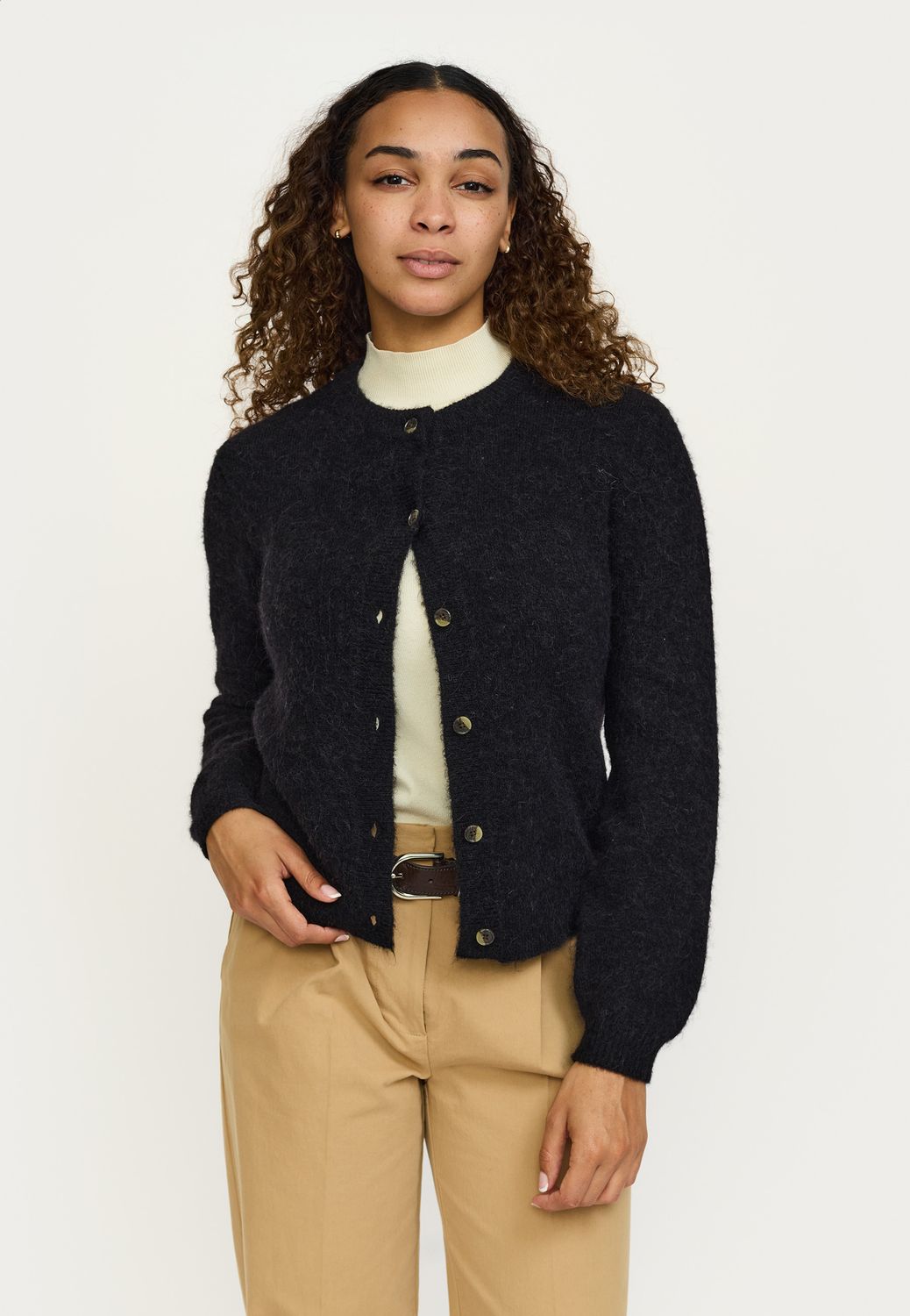 Soft Rebels Allison knit cardigan - black