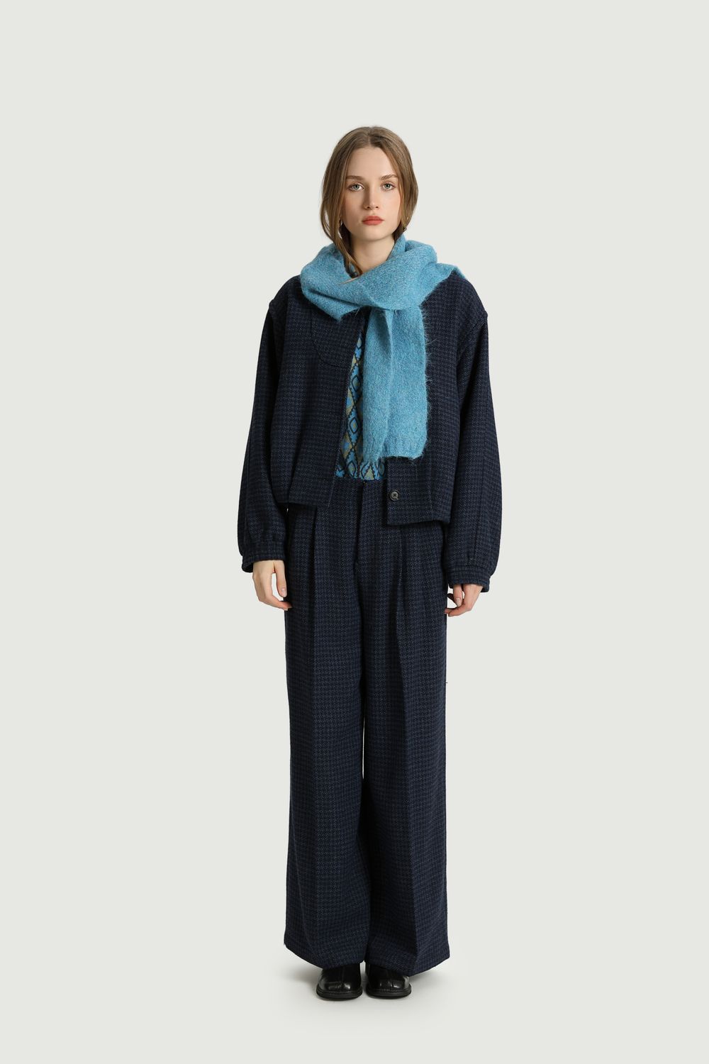 The korner Loli sjaal - blue
