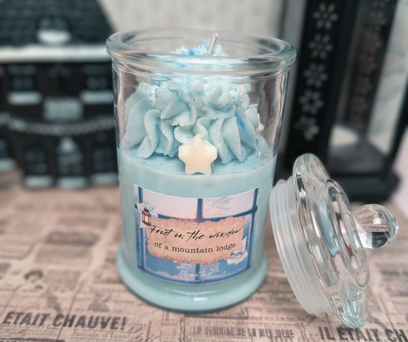 Frost on the Window of a Mountain Lodge