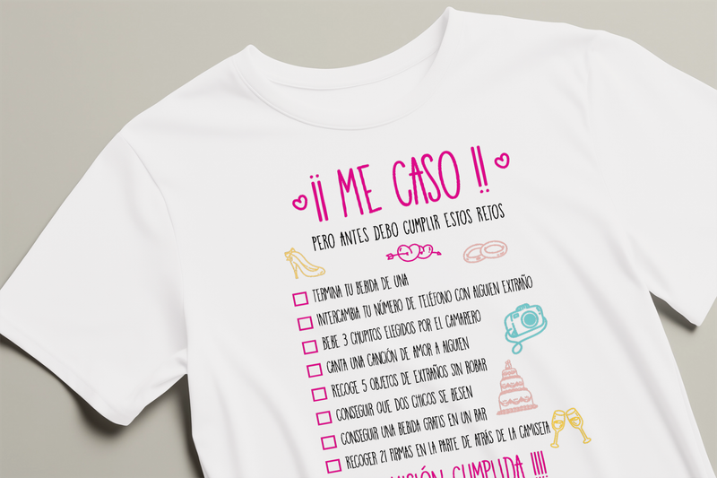 Camiseta me caso