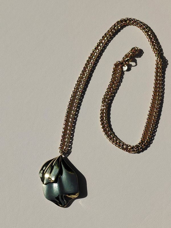 Petal Kette L Gold