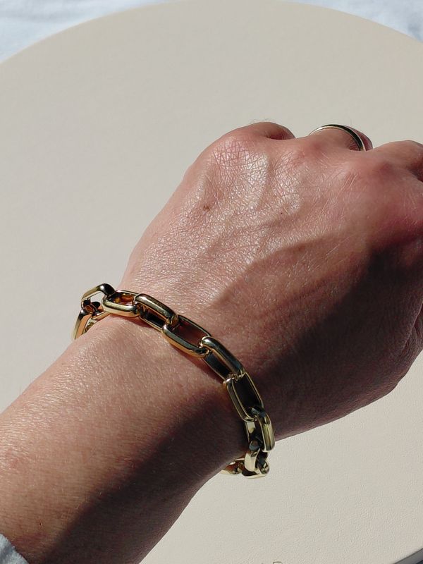 Box Chain Maxi Armband Gold