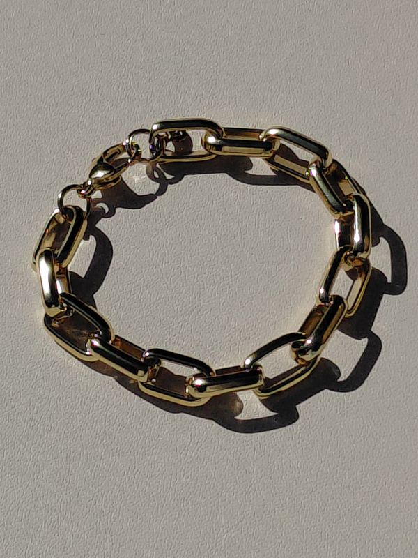 Box Chain Maxi Armband Gold