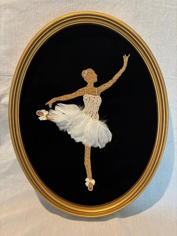 Elegant Golden Ballerina
