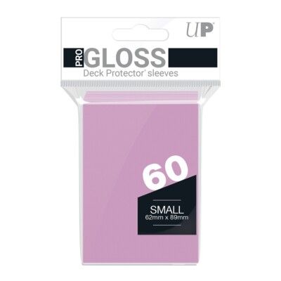 Small sleeves Solid pink (62x89mm)