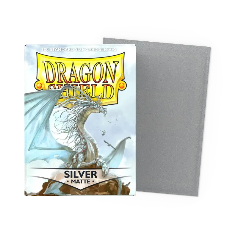 Dragon Shield Standard Sleeves – Matte Silver
