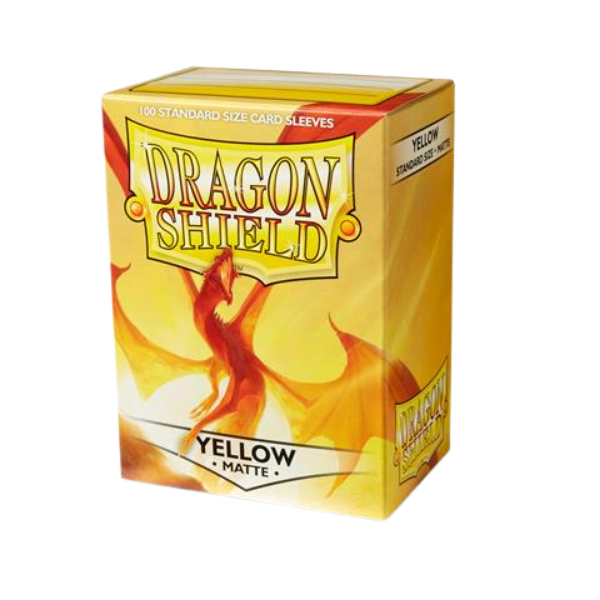 Dragon Shield Standard Sleeves - Matte Yellow