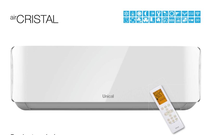 DUAL SPLIT UNICAL 12+12  ESTERNA DA 21000 BTU