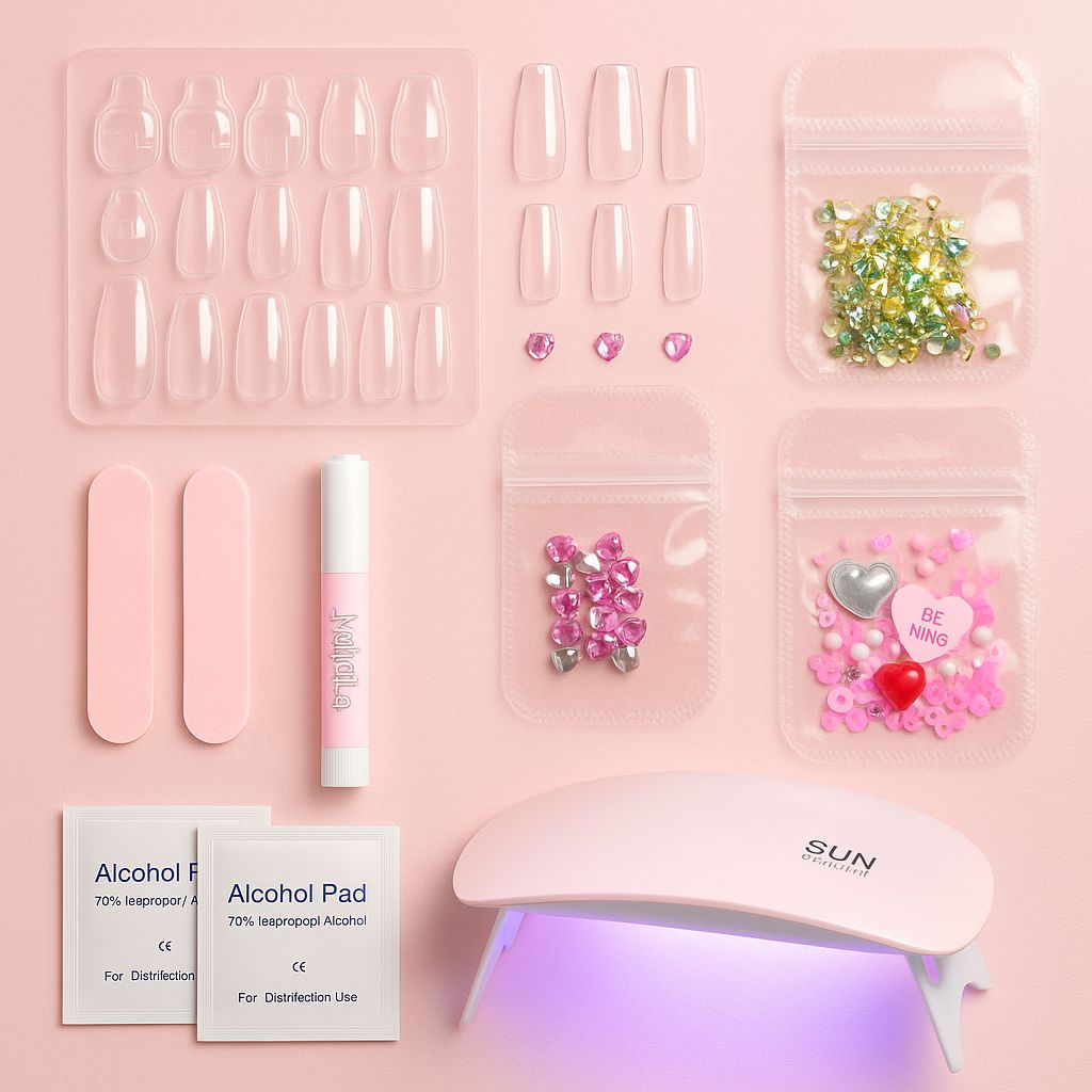 DIY Nail Kit – Choose Your Size, Colour &amp; Gems