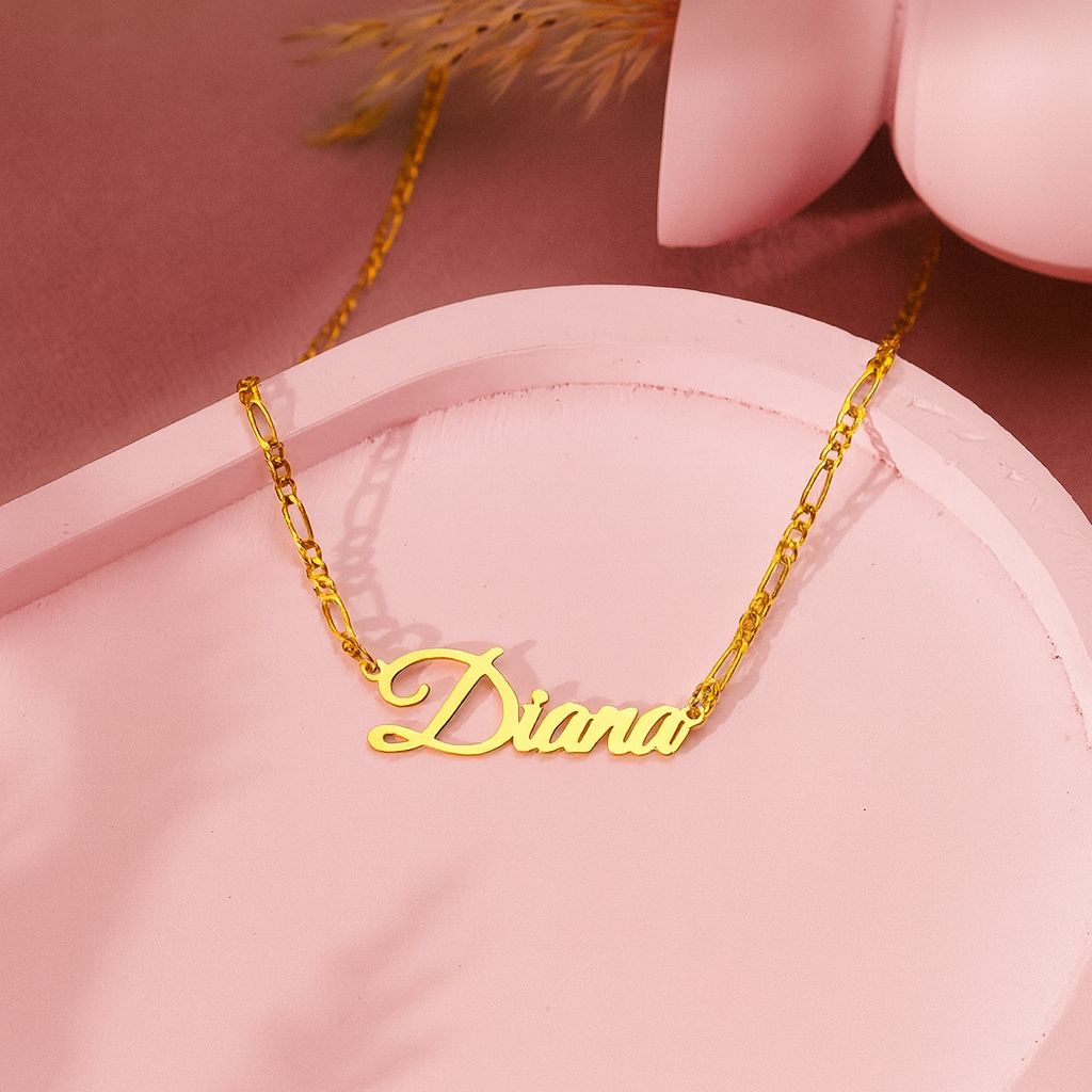 Eterna Script Custom Name Necklace