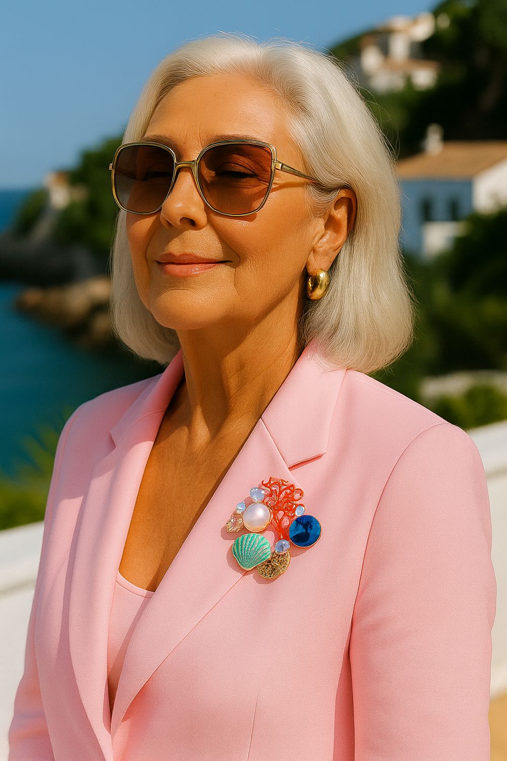 Coral Reef Radiance Brooch