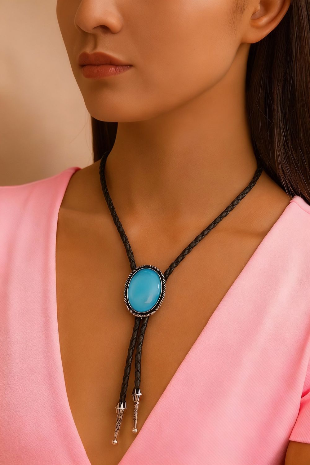 Rodeo Stone Bolo Tie