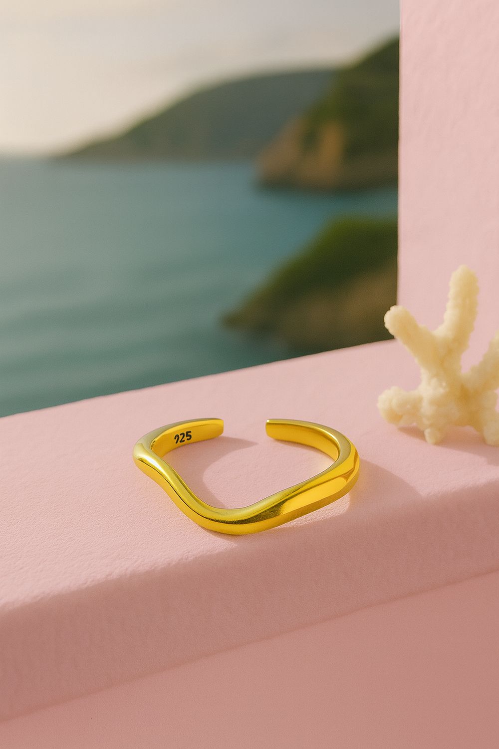 Theia Flow Ring Vermeil