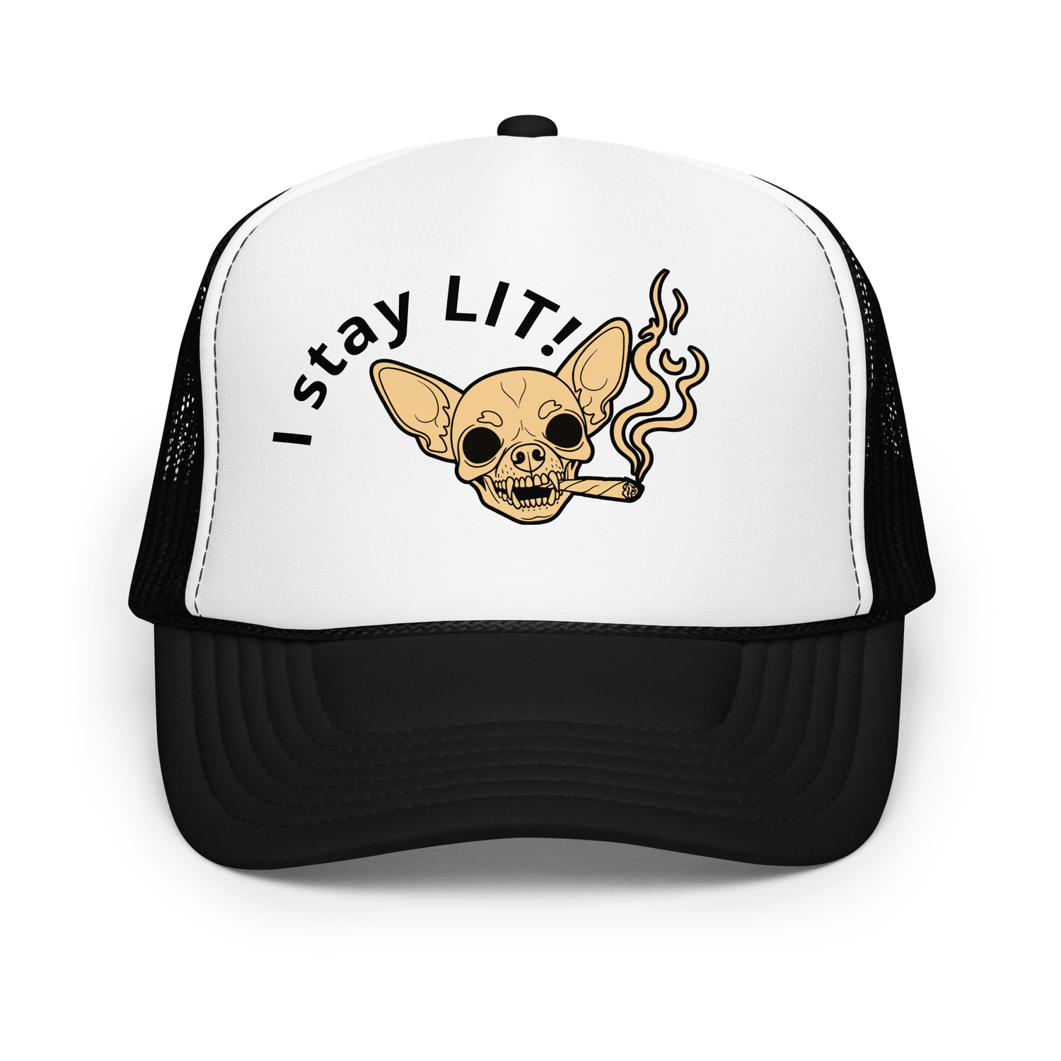 Chihuahua Bones Foam Trucker Hat