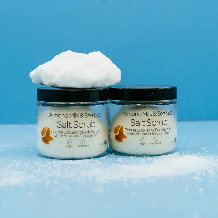 Almond Milk &amp; Sea Salt Dead Sea Salt Salt Scrub