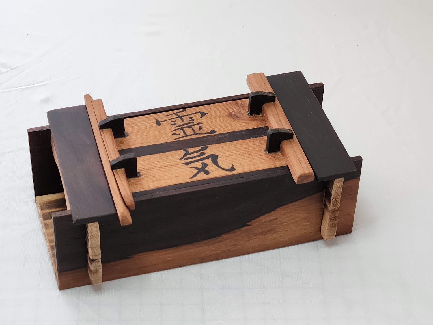 Reiki wooden box with Reiki symbols 