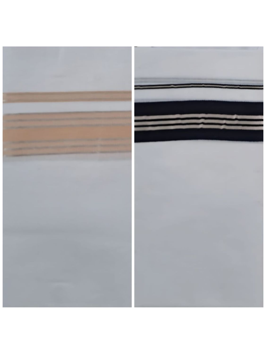 LUX 1+1 DHOTI PEACH BLACK COMBO