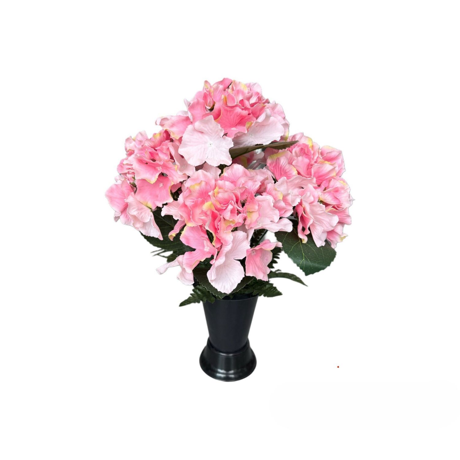 Fleurs artificielles Vase conique Hortensia rose