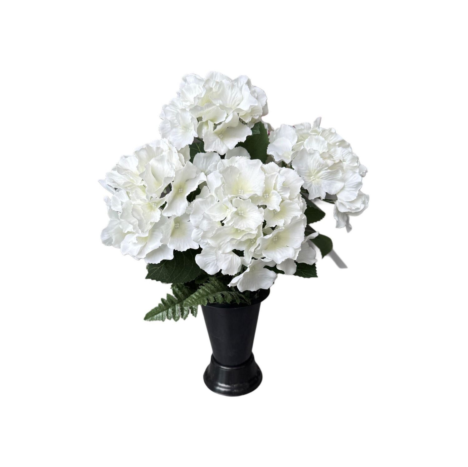 Fleurs artificielles Vase conique Hortensia blanc Fleurs artificielles Vase conique Hortensia blanc