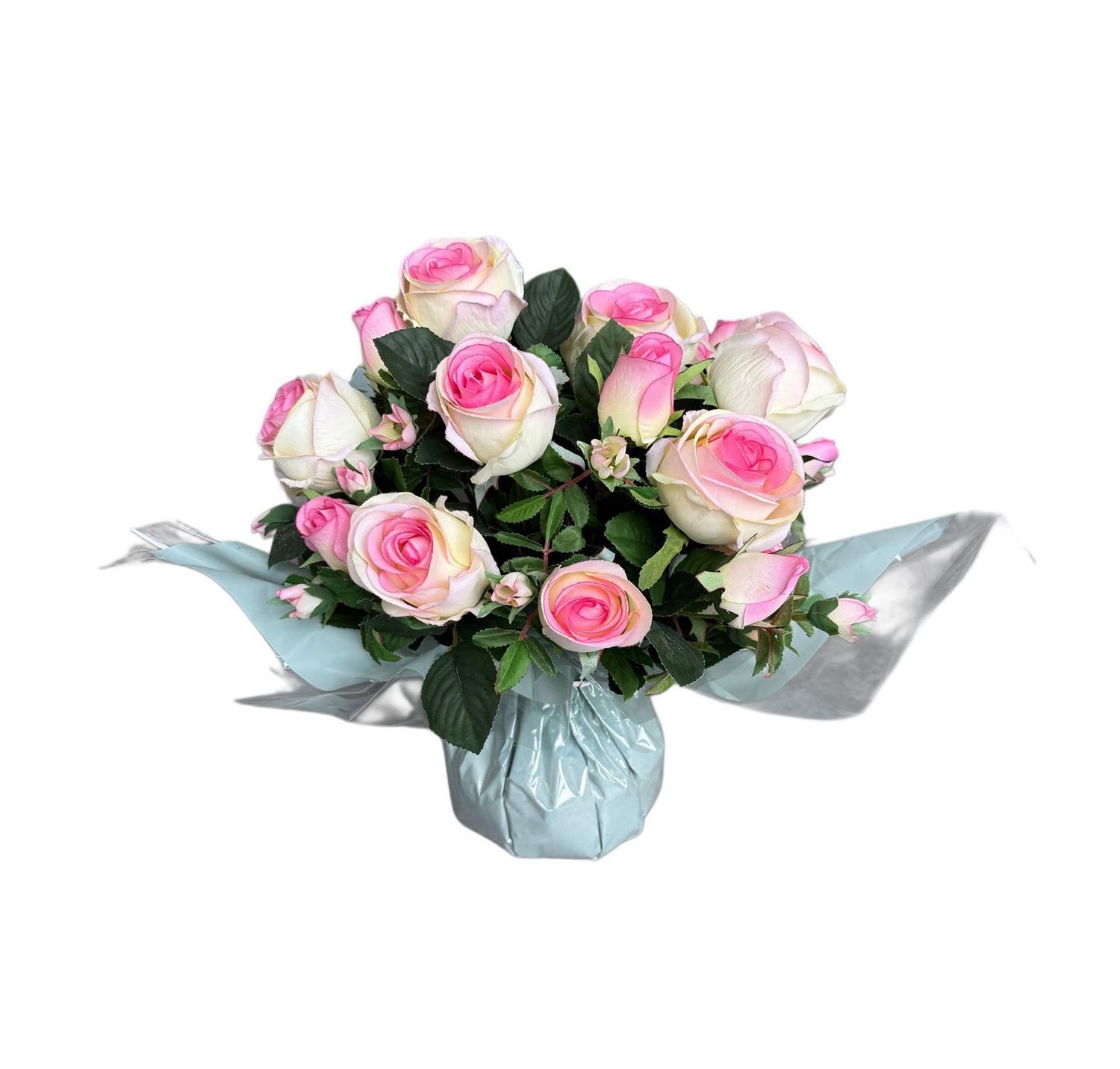 Bouquet bulle artificiel rose pale Bouquet bulle artificiel rose pale