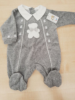 Tutina ciniglia orsetto col. grigio