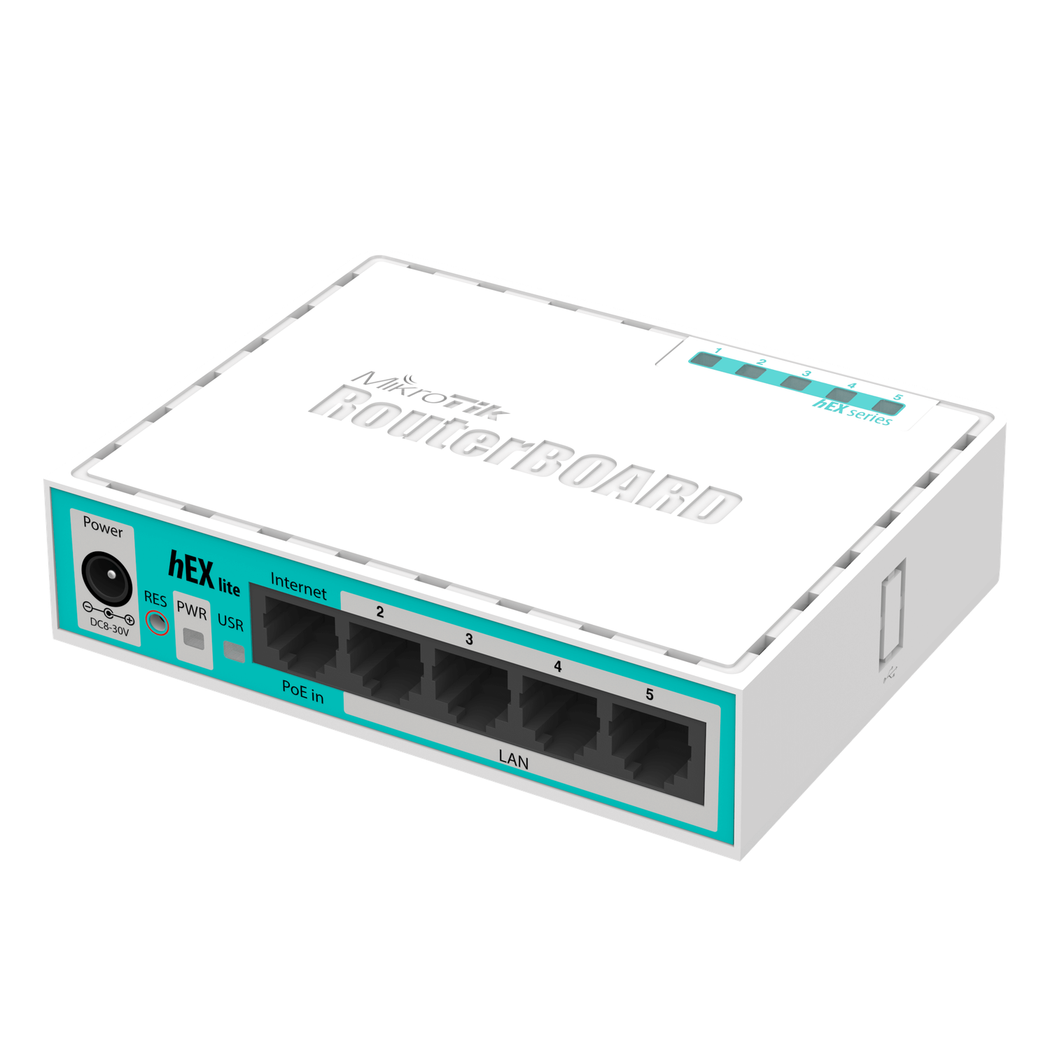 MikroTik hEX Lite - Desktop Router with 5x 10/100 ports