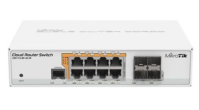 MikroTik Cloud Router Switch 8 Port PoE 4SFP | CRS112-8P-4S-IN