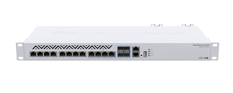 MikroTik CRS 8 Port 10Gbps 4SFP+/10Gbps Ports | CRS312-4C+8XG-RM