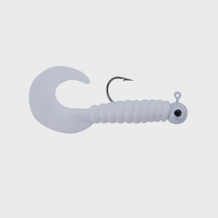 Johnson Swimming Grubs 5ct, Colour: White