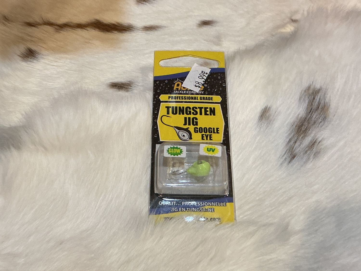 Tungsten Jig Google Eye Glow, Colour: Yellow