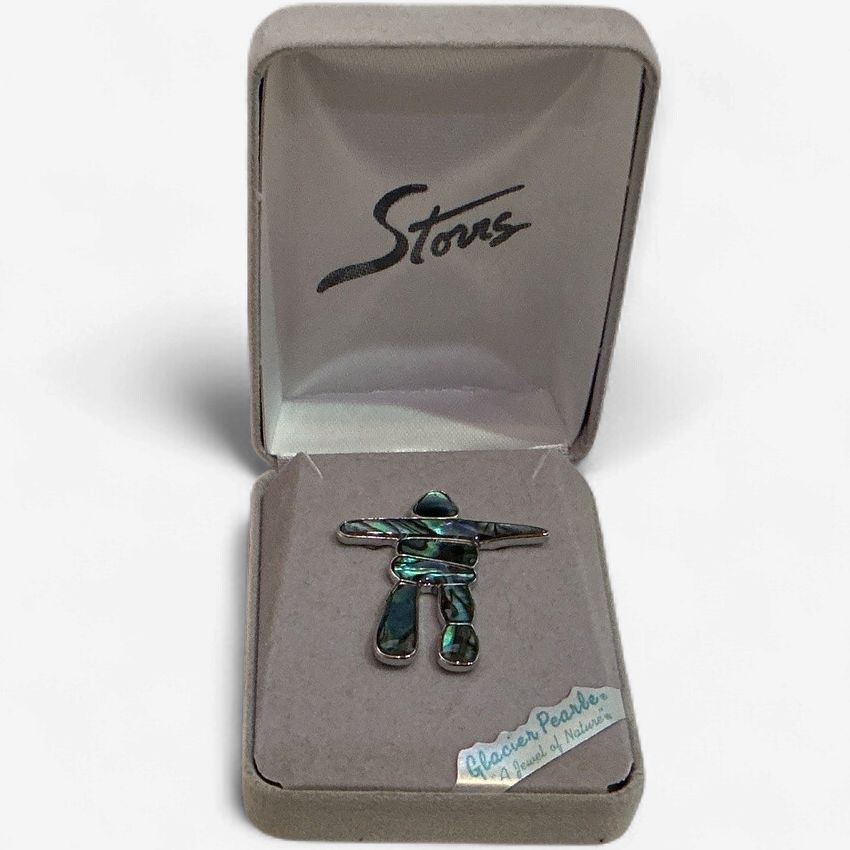 Glacier Pearl inukshuk pin