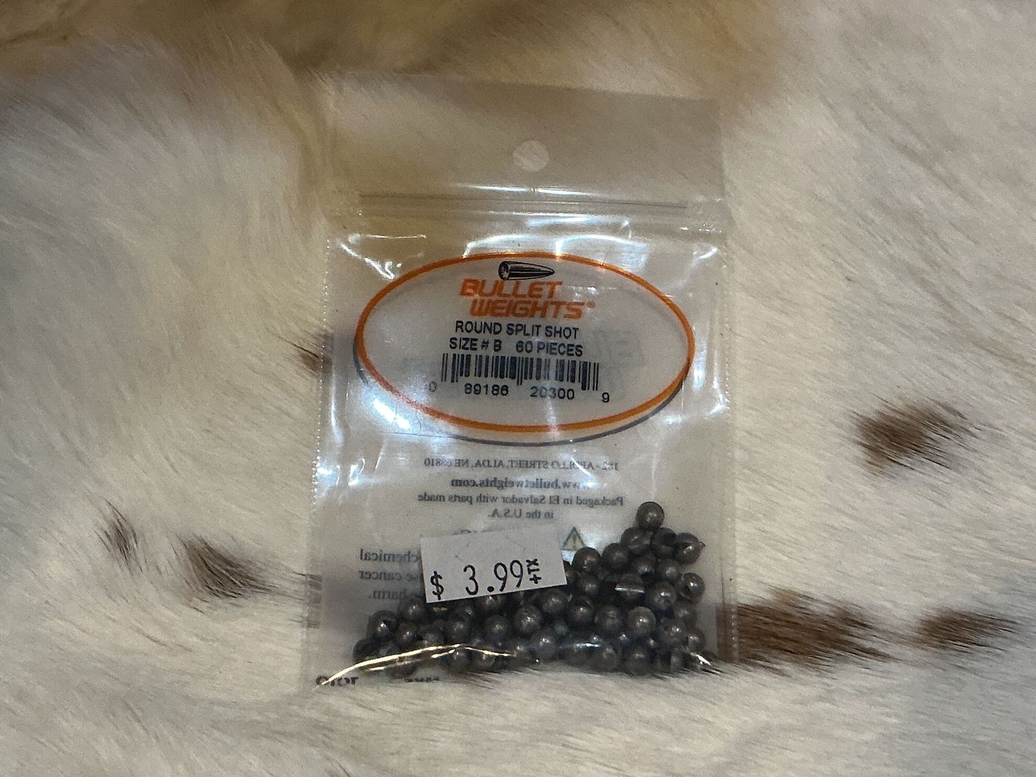 Bullet Weights Round Split Shot, Size: #B -60ct